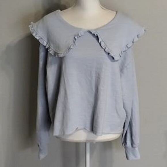 Universal Thread Blue Collared Sweatshirt Size XXL EUC - Picture 4 of 5